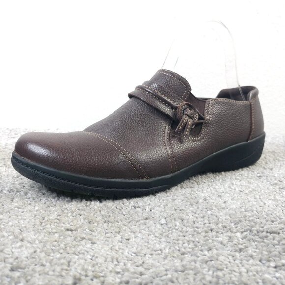 Clarks Collection Womens Size 8.5 Shoes Brown Cheyn Madi Loafers 15807 Leather - Picture 1 of 10